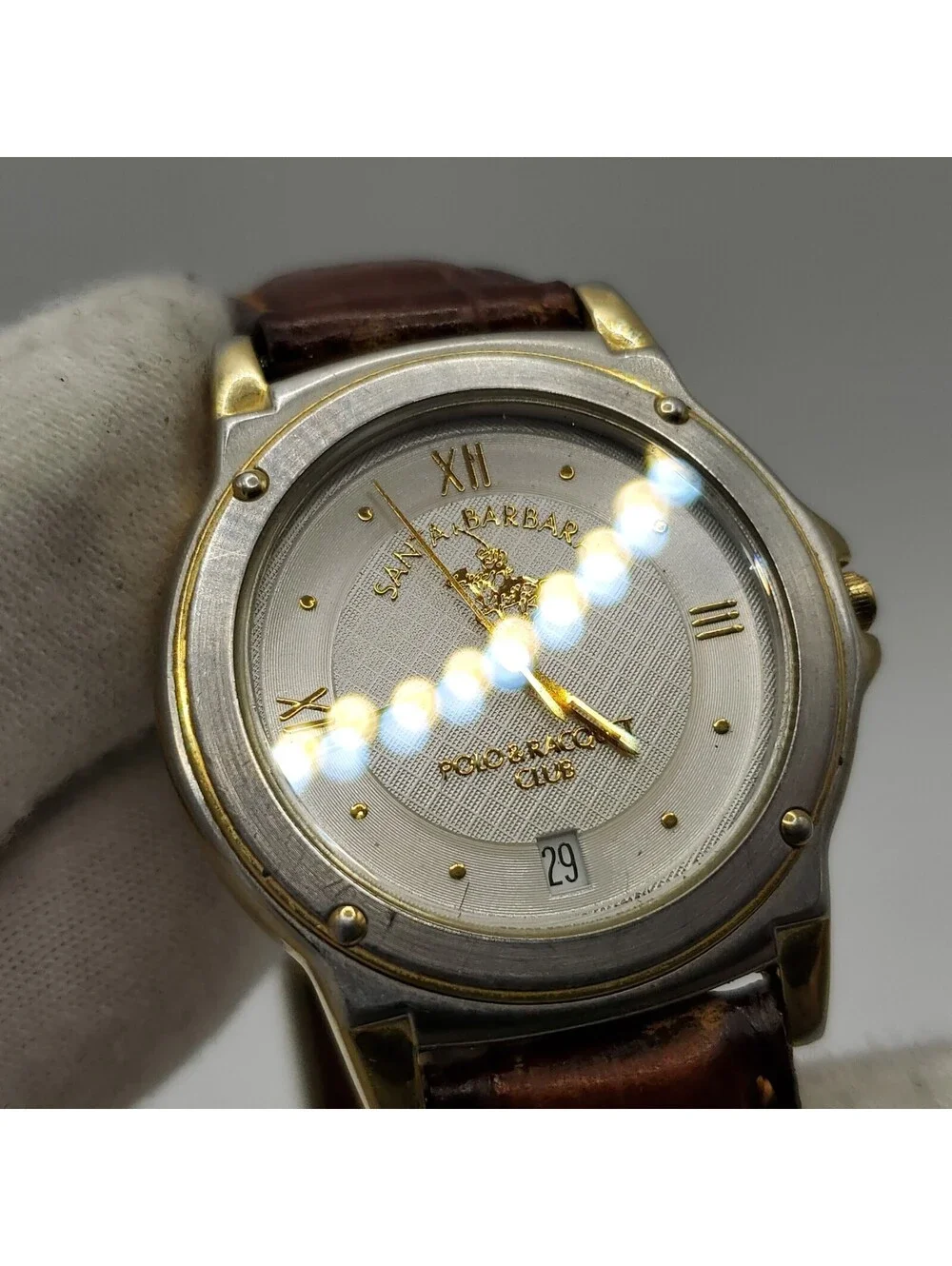 A Santa Barbara Polo Racquet Club Swiss Womens Watch ETA Movement New Battery
